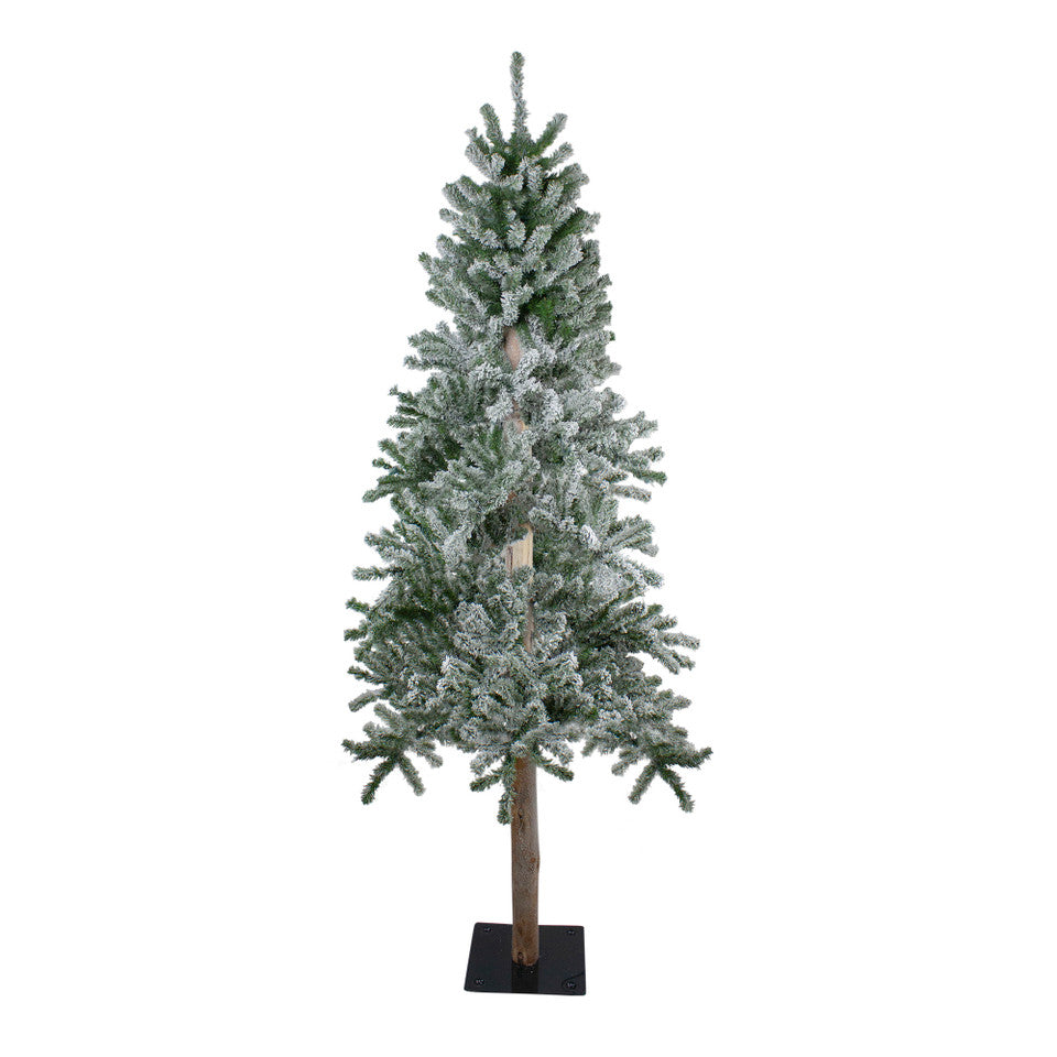 Alpine Flocked Lifelike Tree