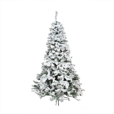 Heavily Flocked Pine Lifelike Tree