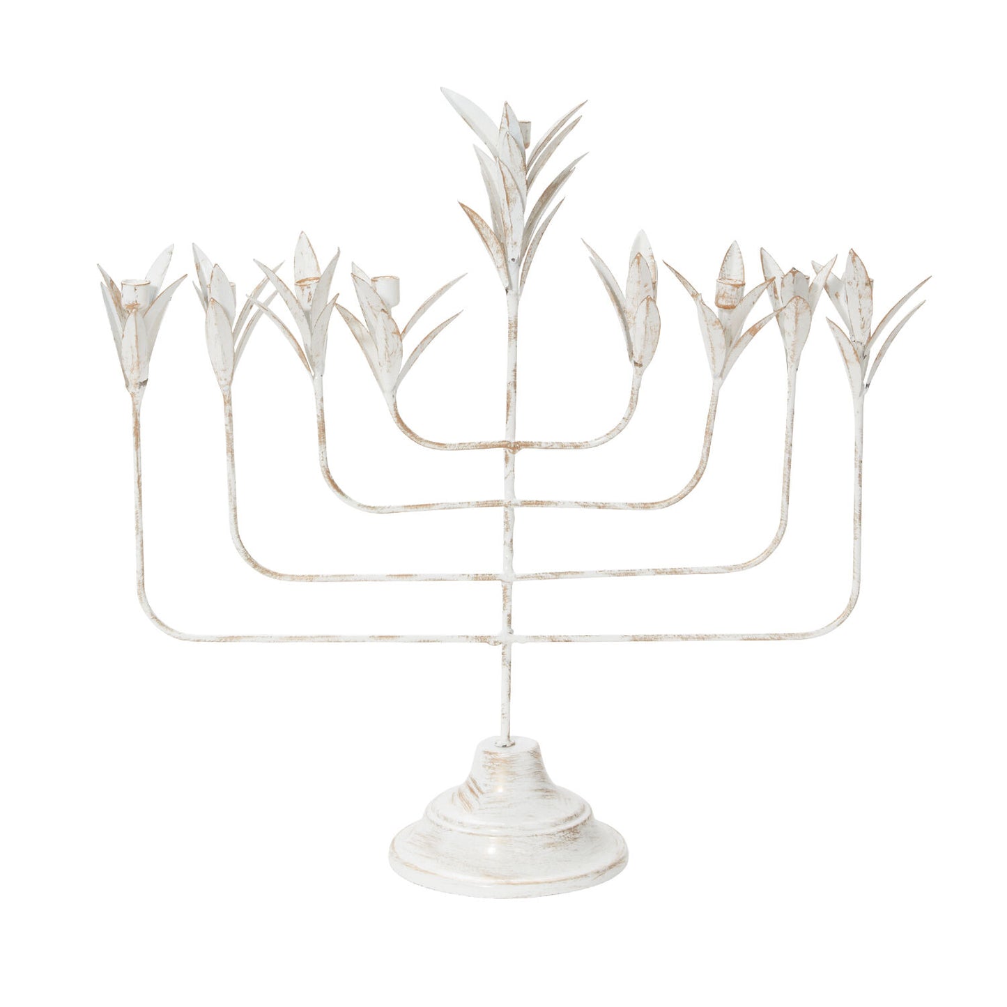 Whitewashed Menorah